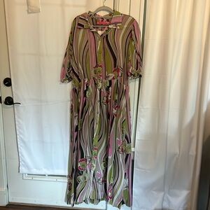 Buru x Mara Martin Puff Sleeve Shirtdress